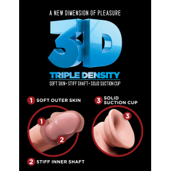 King Cock Gode King Cock Triple Density 6 - 16 x 4.3 cm